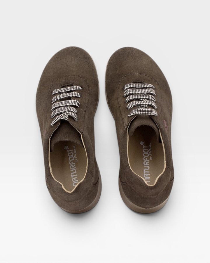 Zapato Respetuoso Nobuck Castaño 255991