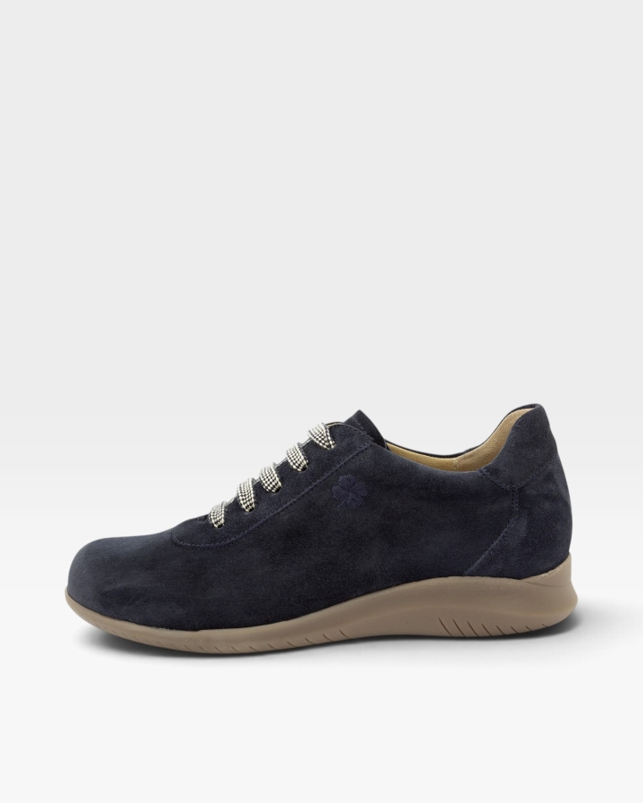 Zapato Respetuoso Ante Azul 255991