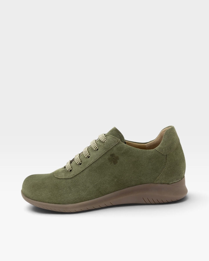 Zapato Respetuoso Ante Verde Oliva 255991