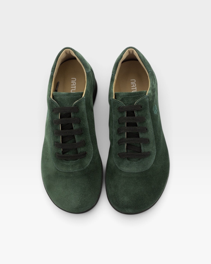 Zapato Respetuoso Ante Verde 255991