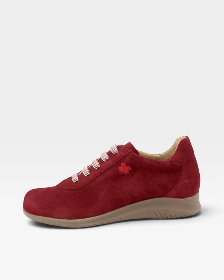 Zapato Respetuoso Ante Cereza 255991